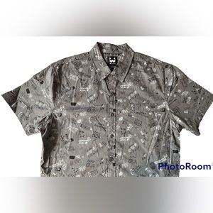 WXYZ LARGE Grey Button Down Shirt